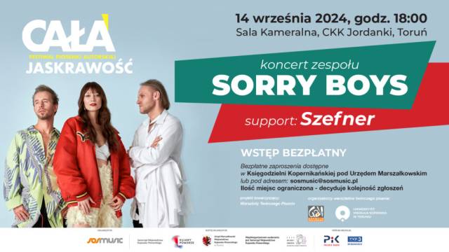 V Festiwal Piosenki Autorskiej CAŁA JASKRAWOŚĆ | Koncert Sorry Boys