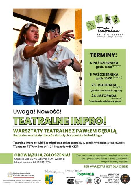 Teatralne impro! – Zapraszamy na warsztaty teatralne